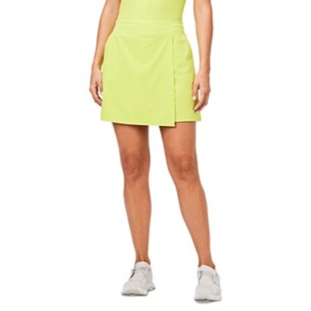 Nic + Zoe Womens Tennis Ball Green Tech Stretch Active Faux Wrap Skort XL